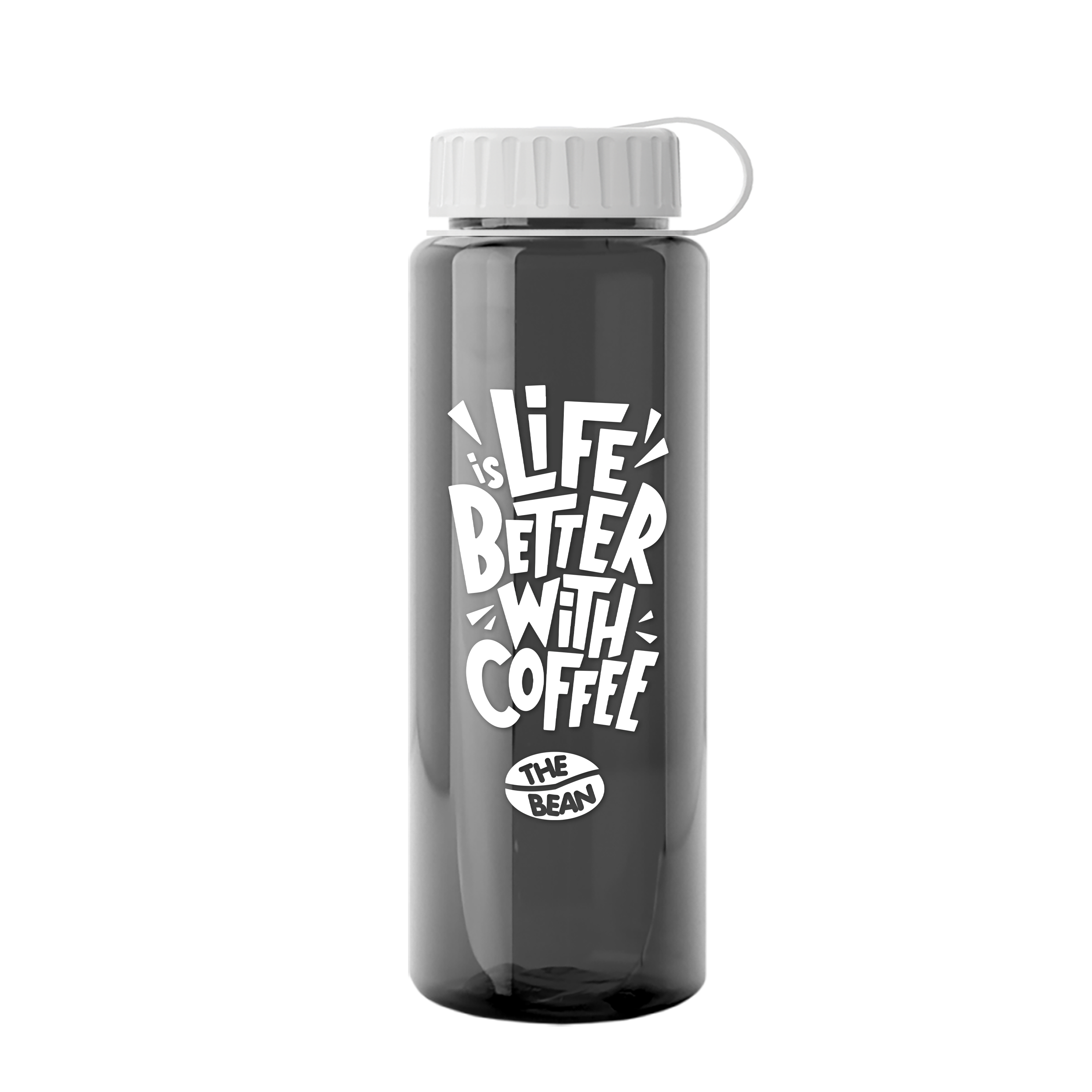 Slim Fit RPET Bottle with Tethered Lid - 32 oz.